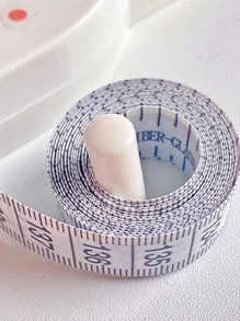 1 pieza Cinta métrica portátil - Blanco - Ver 3