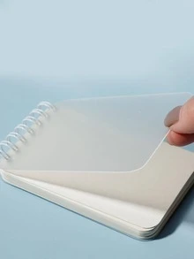 1 Sổ Ghi Chú Mini Di Động, Sổ Tay Mini Xoắn Ốc Có Thể Viết Màu Trắng Dành Cho Sinh Viên, Văn Phòng - trắng - Xem 4