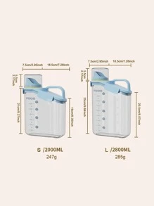 1 Gói Hộp Bảo Quản Thực Phẩm Trong Suốt, Hộp Thực Phẩm PS Cầm Tay Gia Đình Màu Xanh - Màu xanh lam - Xem 7