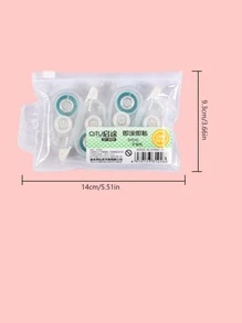 1包/4入組孩子們點裝飾雙面膠帶適用於日記 - 彩色 - 查看 2