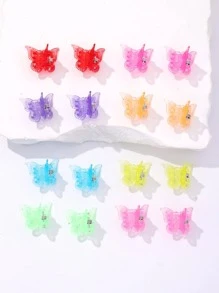 女士蝴蝶設計時尚髮爪適用於頭髮裝飾用品 - 彩色 - 查看 1