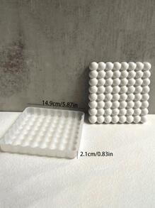 1 pieza Molde de silicona de bricolaje de silicona diariamente transparente redondo en forma de para artesanía - transparente - Ver 3