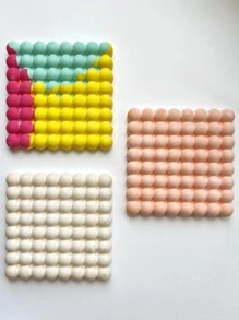 1 pieza Molde de silicona de bricolaje de silicona diariamente transparente redondo en forma de para artesanía - transparente - Ver 2