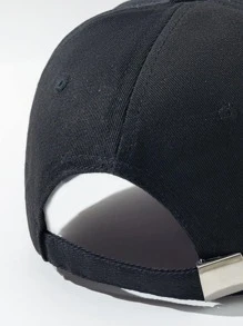 1 件女士时尚心形图案棒球帽休闲情人节 - 黑色 - 查看 4