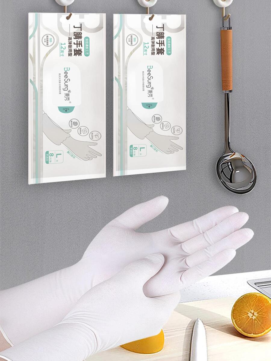Găng tay gia dụng - trắng - Xem 1