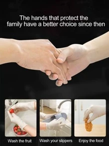 Găng tay gia dụng - trắng - Xem 5