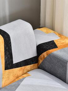 1 件組聚酯幾何沙發套柔軟彈性客廳沙發墊套防髒寵物家具保護套 - 彩色 - 查看 3