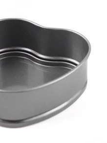 قالب كعك على شكل قلب كيك رمادي محمول ستيل كربون الى DIY قطعة واحدة