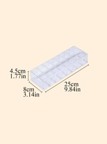 1 hộp đựng son môi trong suốt, hộp đựng đồ PS nhiều ngăn cho gia đình, cho kỳ nghỉ bãi biển, bộ sưu tập phòng tắm, bộ sưu tập phòng ngủ, dung tích lớn - Trong sáng - Xem 7