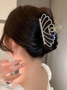 1 Nữ Kim Cương Giả Vương Miện Thiết Kế Vuốt Tóc Quyến Rũ Để Trang Trí Tóc - Vàng - Xem 1