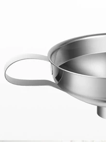 1入組不銹鋼漏斗銀色家用多功能廣口漏斗 - 銀色 - 查看 3