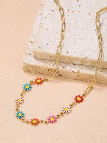 Vòng cổ trang trí hoa - Nhiều màu - Xem 4