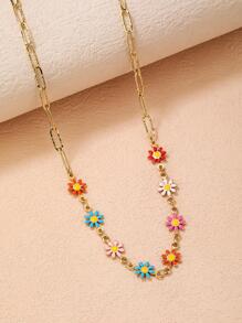 Vòng cổ trang trí hoa - Nhiều màu - Xem 3