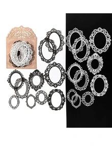 20pcs Lace Design Decorative Craft Paper - Multicolor - View 7