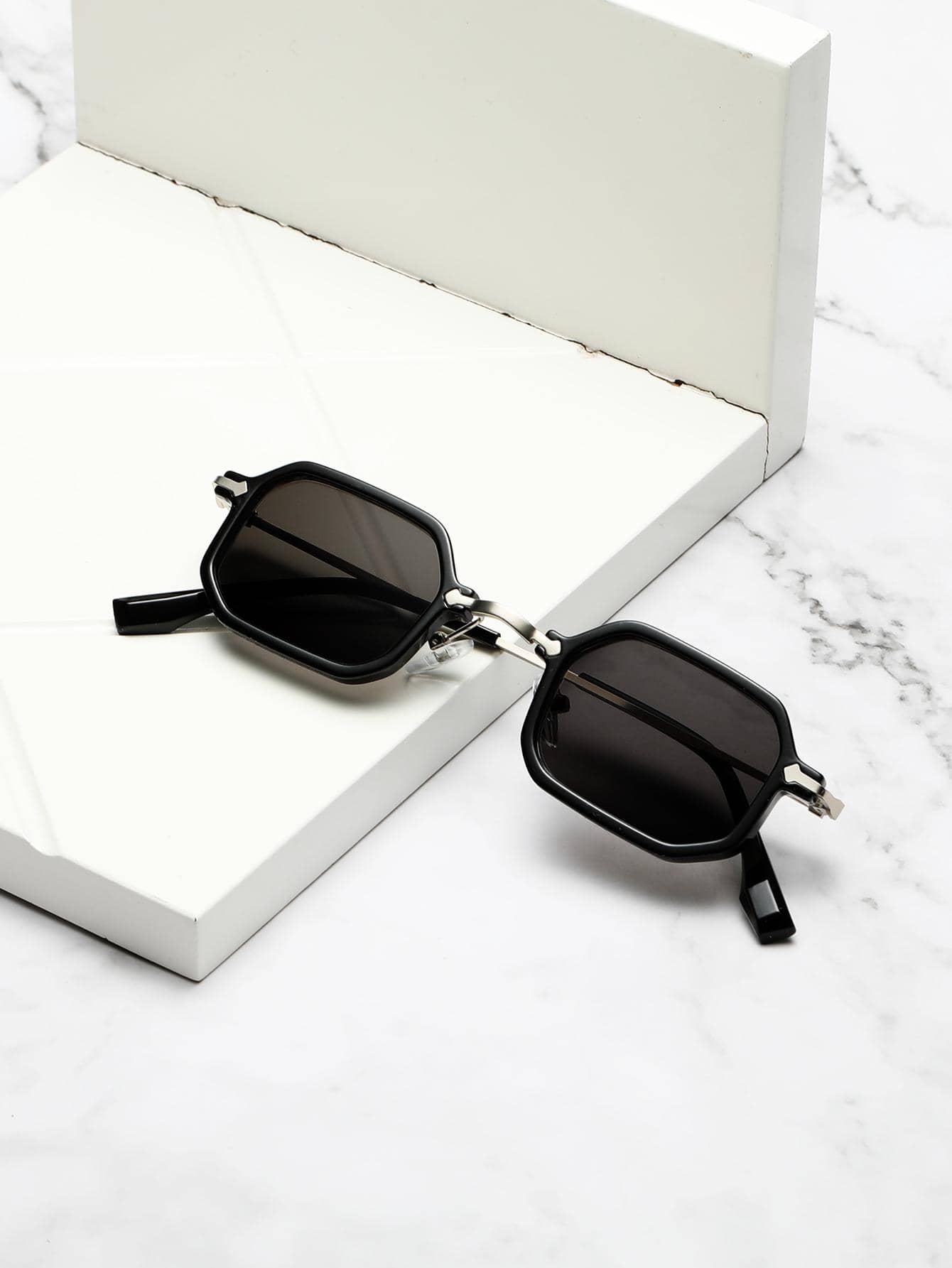 1 Pair Men's Square Fashionable Decorative Casual Retro Personality