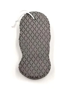 1 miếng bọt biển tẩy tế bào chết phòng tắm, bàn chải cơ thể màu xám - Xám - Xem 4