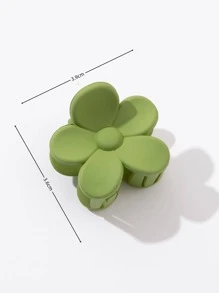 8入組3.5公分霧面彩色花狀髮夾 - 彩色 - 查看 4