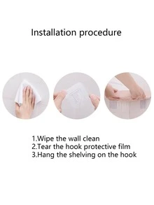 1 giá treo tường trơn - trắng - Xem 5