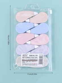 10pcs Mixed Color Correction Tape, Back To School - Multicolor - View 3