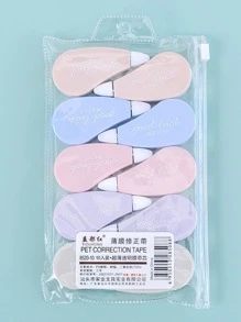 10pcs Mixed Color Correction Tape, Back To School - Multicolor - View 1