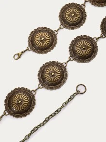 波西米亚风复古时尚女士腰链，适合搭配连衣裙、外套，增添高端美感，凸显腰线。适合万圣节、夏季、秋季、上学等场合。 - 銅色 - 查看 3