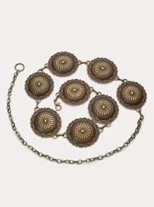 波西米亚风复古时尚女士腰链，适合搭配连衣裙、外套，增添高端美感，凸显腰线。适合万圣节、夏季、秋季、上学等场合。 - 銅色 - 查看 2