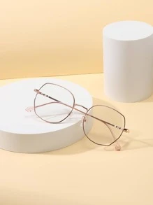 1 件新品金属女童玫瑰金星星款眼镜 - 玫瑰紅 - 查看 4