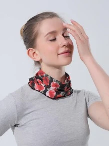 1入組女士印花防曬休閒頸套適合夏天 - 彩色 - 查看 4