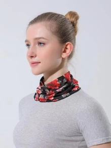 1入組女士印花防曬休閒頸套適合夏天 - 彩色 - 查看 5