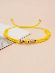 1 Vòng Tay Trang Trí Chuỗi Hạt Màu Vàng Bohemian Cho Phụ Nữ Trang Trí Hàng Ngày - Nhiều màu - Xem 1