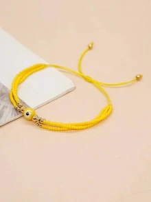 1 Vòng Tay Trang Trí Chuỗi Hạt Màu Vàng Bohemian Cho Phụ Nữ Trang Trí Hàng Ngày - Nhiều màu - Xem 3