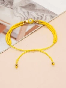 1 Vòng Tay Trang Trí Chuỗi Hạt Màu Vàng Bohemian Cho Phụ Nữ Trang Trí Hàng Ngày - Nhiều màu - Xem 4