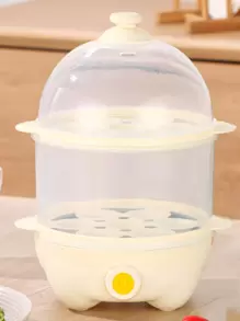 家用煮蛋器和2塊百潔布和木鏟和蛋黃分離器和量杯和不銹鋼盆 - 白色 - 查看 1