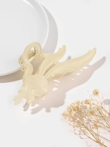 女士兔子裝飾時尚髮爪適用於頭髮裝飾用品 - 米色 - 查看 1