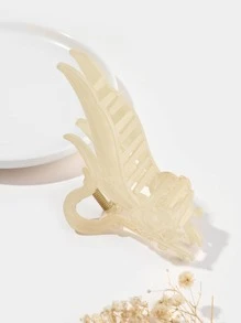 女士兔子裝飾時尚髮爪適用於頭髮裝飾用品 - 米色 - 查看 2