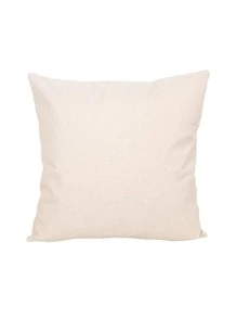 1pc Solid Color Cushion Cover Without Filler, Modern Chemical Fiber Decorative Throw Pillow Case For Home - Beige - View 1