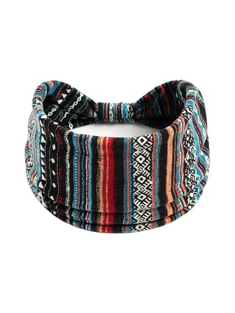 1入組幾何樣式滌綸競技髮帶