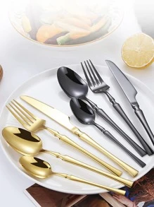 Bộ dao kéo inox 12 chiếc - màu đen - Xem 3