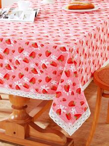 1 khăn trải bàn họa tiết dâu tây - Đỏ - Xem 4