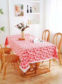 1 khăn trải bàn họa tiết dâu tây - Đỏ - Xem 7