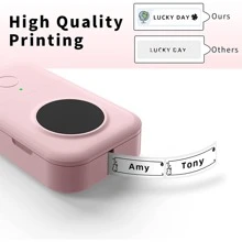 Phomemo D30 Label Maker Machine -  Bluetooth Wireless Sticker Printer, Pocket Sticker Maker With 1pc 12x40mm Tape, Inkless Printer For Ios & Android, Praticle Labeler & Gift For Home & Office Organization - Pink - View 9