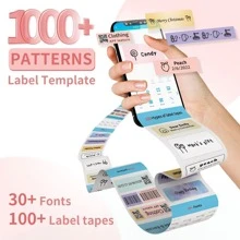 Phomemo D30 Label Maker Machine -  Bluetooth Wireless Sticker Printer, Pocket Sticker Maker With 1pc 12x40mm Tape, Inkless Printer For Ios & Android, Praticle Labeler & Gift For Home & Office Organization - Pink - View 6