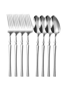 2/8 pièces Set de couverts en acier inoxydable, style occidental, ustensiles pour la maison, le restaurant, l'hôtel, le mariage, la cuisine, cadeau de Noël, fournitures scolaires