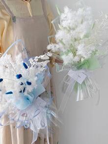 10 cái ruy băng gói hoa - Màu xanh lam - Xem 3