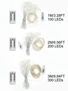 1 pieza ABS Cuerda moderno blanco Luz decorativa extensible para casa Decoración - Blanco - Ver 5