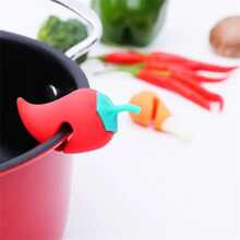 1 cái Dụng cụ chống tràn nắp nồi hình rau củ - Nhiều màu - Xem 3