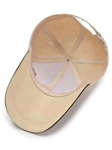 1 Mũ Bóng Chày Thường Ngày Thêu Chữ Nam Cho Cuộc Sống Hàng Ngày - Màu Khaki - Xem 4