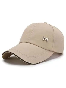 1 Mũ Bóng Chày Thường Ngày Thêu Chữ Nam Cho Cuộc Sống Hàng Ngày - Màu Khaki - Xem 1