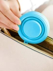 1入組矽膠可折疊漱口杯 - 藍色 - 查看 3