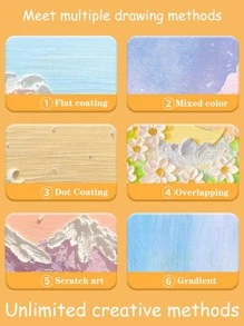 1盒24顏色柔軟油畫棒 - 彩色 - 查看 3